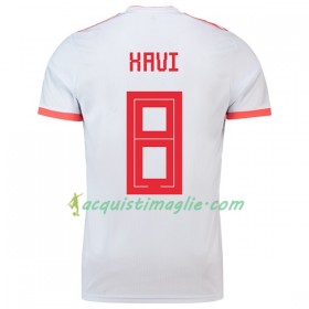 Divisa di Calcio Spagna Xavi 8 Trasferta Mondiali 2018